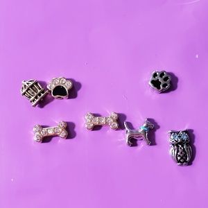 Origami owl lot of 7 charms